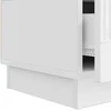 TV staliukas Televizoriaus spintelė Itin blizgi balta 147 x 34,5 x 27 cm