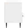 TV staliukas Televizoriaus spintelė Itin blizgi balta 102 x 34,5 x 50 cm