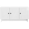 TV staliukas Televizoriaus spintelė Itin blizgi balta 99 x 34,5 x 50 cm