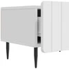 TV staliukas Televizoriaus spintelė Itin blizgi balta 147 x 34,5 x 32 cm