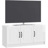 TV staliukas Televizoriaus spintelė Itin blizgi balta 99 x 34,5 x 47 cm