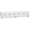 TV staliukas Televizoriaus spintelė Itin blizgi balta 147 x 34,5 x 30 cm