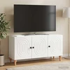 TV staliukas Televizoriaus spintelė 99 x 34,5 x 50 cm Itin blizgi balta