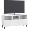 TV staliukas Televizoriaus spintelė Itin blizgi balta 102 x 34,5 x 50 cm
