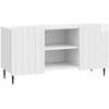 TV staliukas Televizoriaus spintelė Itin blizgi balta 102 x 34,5 x 52 cm