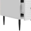 TV staliukas Televizoriaus spintelė Itin blizgi balta 147 x 34,5 x 30 cm