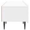 TV staliukas Televizoriaus spintelė Itin blizgi balta 147 x 34,5 x 32 cm