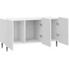 TV staliukas Televizoriaus spintelė Itin blizgi balta 99 x 34,5 x 52 cm