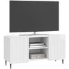 TV staliukas Televizoriaus spintelė Itin blizgi balta 102 x 34,5 x 52 cm