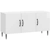 TV staliukas Televizoriaus spintelė Itin blizgi balta 99 x 34,5 x 50 cm