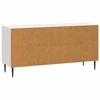 TV staliukas Televizoriaus spintelė Itin blizgi balta 102 x 34,5 x 50 cm