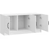 TV staliukas Televizoriaus spintelė Itin blizgi balta 99 x 34,5 x 47 cm