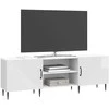 TV staliukas Televizoriaus spintelė Itin blizgi balta 150 x 31 x 50 cm