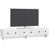 TV staliukas Televizoriaus spintelė Itin blizgi balta 147 x 34,5 x 30 cm