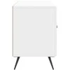 TV staliukas Televizoriaus spintelė Itin blizgi balta 99 x 34,5 x 50 cm