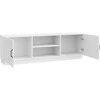 TV staliukas Televizoriaus spintelė Itin blizgi balta 150 x 31 x 47 cm