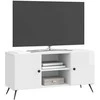 TV staliukas Televizoriaus spintelė Itin blizgi balta 102 x 34,5 x 50 cm