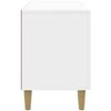 TV staliukas Televizoriaus spintelė Itin blizgi balta 102 x 34,5 x 50 cm