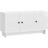 TV staliukas Televizoriaus spintelė Itin blizgi balta 99 x 34,5 x 50 cm
