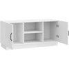 TV staliukas Televizoriaus spintelė Itin blizgi balta 102 x 34,5 x 47 cm
