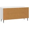 TV staliukas Televizoriaus spintelė Itin blizgi balta 99 x 34,5 x 52 cm