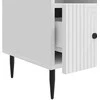 TV staliukas Televizoriaus spintelė Itin blizgi balta 102 x 34,5 x 50 cm
