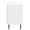 TV staliukas Televizoriaus spintelė Itin blizgi balta 150 x 31 x 52 cm