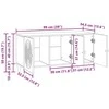 TV staliukas Televizoriaus spintelė 99 x 34,5 x 50 cm Itin blizgi balta
