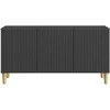 TV staliukas Televizoriaus spintelė Juoda 99 x 34,5 x 50 cm Apdirbta mediena