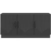 TV staliukas Televizoriaus spintelė Juoda 99 x 34,5 x 47 cm Apdirbta mediena