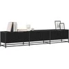 TV staliukas TV vienetai 2 pcs Juodas ąžuolas 210 x 35 x 41 cm