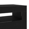 TV staliukas Televizoriaus spintelė su LED Juodas ąžuolas 120 x 35 x 40 cm