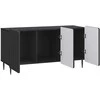 TV staliukas Televizoriaus spintelė Juoda 99 x 34,5 x 52 cm Apdirbta mediena