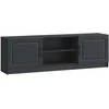 TV staliukas Televizoriaus spintelė Juoda 150 x 31 x 47 cm Apdirbta mediena