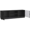 TV staliukas Televizoriaus spintelė Juoda 150 x 31 x 47 cm Apdirbta mediena