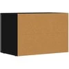 TV staliukas Televizoriaus spintelė Juoda 60 x 35 x 40 cm Apdirbta mediena