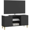 TV staliukas Televizoriaus spintelė Juoda 102 x 34,5 x 50 cm