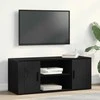 TV staliukas Televizoriaus spintelė juoda ąžuolo 100 x 35 x 40 cm