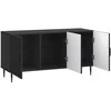 TV staliukas Televizoriaus spintelė Juoda 99 x 34,5 x 50 cm Apdirbta mediena