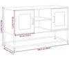 TV staliukas Televizoriaus spintelė, juoda, 100,5x39x60,5cm, plienas