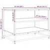 TV staliukas TV vienetai 61 x 40 x 46 cm Juodas ąžuolas Apdirbta mediena