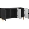 TV staliukas Televizoriaus spintelė Juoda 99 x 34,5 x 50 cm Apdirbta mediena