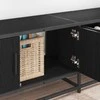 TV staliukas TV vienetai 2 pcs Juodas ąžuolas 240 x 35 x 41 cm