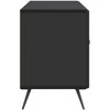 TV staliukas Televizoriaus spintelė Juoda 99 x 34,5 x 50 cm Apdirbta mediena