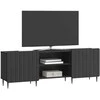 TV staliukas Televizoriaus spintelė Juoda 150 x 31 x 52 cm Apdirbta mediena
