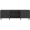 TV staliukas Televizoriaus spintelė Juoda 150 x 31 x 50 cm Apdirbta mediena