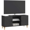 TV staliukas Televizoriaus spintelė Juoda 102 x 34,5 x 50 cm