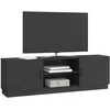 TV staliukas Televizoriaus spintelė Juoda 150 x 31 x 47 cm Apdirbta mediena