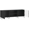 TV staliukas Televizoriaus spintelė Juoda 150 x 31 x 50 cm Apdirbta mediena