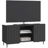 TV staliukas Televizoriaus spintelė Juoda 102 x 34,5 x 52 cm